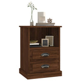 NNEVL Bedside Cabinet Brown Oak 43x36x60 cm