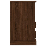 NNEVL Bedside Cabinets 2 pcs Brown Oak 43x36x60 cm