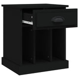 NNEVL Bedside Cabinets 2 pcs Black 43x36x50 cm