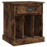 NNEVL Bedside Cabinets 2 pcs Smoked Oak 43x36x50 cm