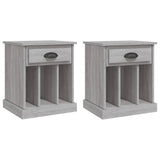 NNEVL Bedside Cabinets 2 pcs Grey Sonoma 43x36x50 cm