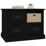 NNEVL Bedside Cabinet Black 60x39x45 cm