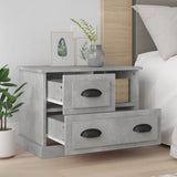 NNEVL Bedside Cabinet Concrete Grey 60x39x45 cm
