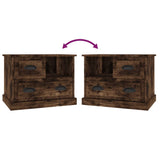 NNEVL Bedside Cabinet Smoked Oak 60x39x45 cm