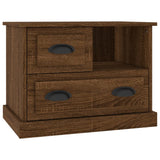 NNEVL Bedside Cabinet Brown Oak 60x39x45 cm