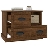 NNEVL Bedside Cabinet Brown Oak 60x39x45 cm