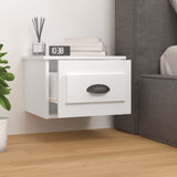 NNEVL Wall-mounted Bedside Cabinet High Gloss White 41.5x36x28cm