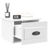 NNEVL Wall-mounted Bedside Cabinet High Gloss White 41.5x36x28cm