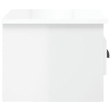 NNEVL Wall-mounted Bedside Cabinet High Gloss White 41.5x36x28cm