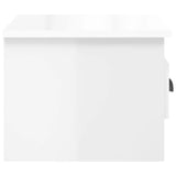 NNEVL Wall-mounted Bedside Cabinets 2 pcs High Gloss White 41.5x36x28cm