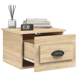 NNEVL Wall-mounted Bedside Cabinets 2 pcs Sonoma Oak 41.5x36x28cm