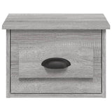 NNEVL Wall-mounted Bedside Cabinet Grey Sonoma 41.5x36x28cm