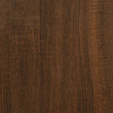 NNEVL Wall-mounted Bedside Cabinet Brown Oak 41.5x36x28cm