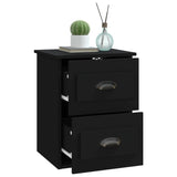 NNEVL Wall-mounted Bedside Cabinet Black 41.5x36x53cm