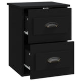 NNEVL Wall-mounted Bedside Cabinet Black 41.5x36x53cm