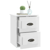 NNEVL Wall-mounted Bedside Cabinet High Gloss White 41.5x36x53cm