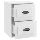 NNEVL Wall-mounted Bedside Cabinet High Gloss White 41.5x36x53cm