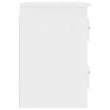 NNEVL Wall-mounted Bedside Cabinets 2 pcs High Gloss White 41.5x36x53cm