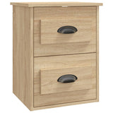 NNEVL Wall-mounted Bedside Cabinet Sonoma Oak 41.5x36x53cm