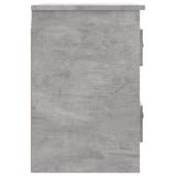 NNEVL Wall-mounted Bedside Cabinets 2 pcs Concrete Grey 41.5x36x53cm