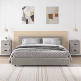NNEVL Wall-mounted Bedside Cabinets 2 pcs Grey Sonoma 41.5x36x53cm