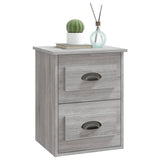 NNEVL Wall-mounted Bedside Cabinets 2 pcs Grey Sonoma 41.5x36x53cm