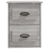 NNEVL Wall-mounted Bedside Cabinets 2 pcs Grey Sonoma 41.5x36x53cm