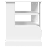 NNEVL Side Table White 50x50x60 cm Engineered Wood