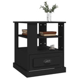 NNEVL Side Table Black 50x50x60 cm Engineered Wood