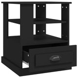 NNEVL Side Table Black 50x50x60 cm Engineered Wood