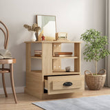 NNEVL Side Table Sonoma Oak 50x50x60 cm Engineered Wood