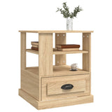 NNEVL Side Table Sonoma Oak 50x50x60 cm Engineered Wood