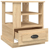 NNEVL Side Table Sonoma Oak 50x50x60 cm Engineered Wood