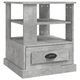 NNEVL Side Table Concrete Grey 50x50x60 cm Engineered Wood