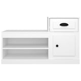 NNEVL Shoe Cabinet White 100x42x60 cm Engineered Wood