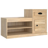 NNEVL Shoe Cabinet Sonoma Oak 100x42x60 cm Engineered Wood