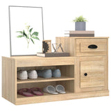 NNEVL Shoe Cabinet Sonoma Oak 100x42x60 cm Engineered Wood