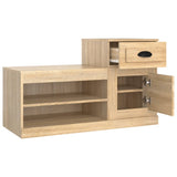 NNEVL Shoe Cabinet Sonoma Oak 100x42x60 cm Engineered Wood