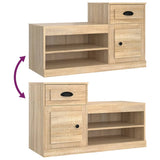 NNEVL Shoe Cabinet Sonoma Oak 100x42x60 cm Engineered Wood
