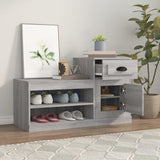 NNEVL Shoe Cabinet Grey Sonoma 100x42x60 cm Engineered Wood