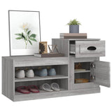 NNEVL Shoe Cabinet Grey Sonoma 100x42x60 cm Engineered Wood