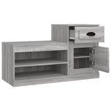 NNEVL Shoe Cabinet Grey Sonoma 100x42x60 cm Engineered Wood