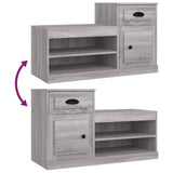 NNEVL Shoe Cabinet Grey Sonoma 100x42x60 cm Engineered Wood