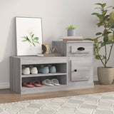 NNEVL Shoe Cabinet Grey Sonoma 100x42x60 cm Engineered Wood
