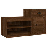 NNEVL Shoe Cabinet Brown Oak 100x42x60 cm Engineered Wood