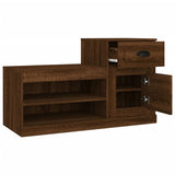 NNEVL Shoe Cabinet Brown Oak 100x42x60 cm Engineered Wood