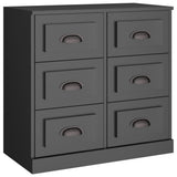 NNEVL Sideboard Black 70x35.5x67.5 cm Engineered Wood