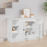NNEVL Sideboard High Gloss White 100x35.5x60 cm Engineered Wood