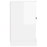NNEVL Sideboard High Gloss White 100x35.5x60 cm Engineered Wood
