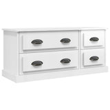 NNEVL TV Cabinet High Gloss White 100x35.5x45 cm Engineered Wood